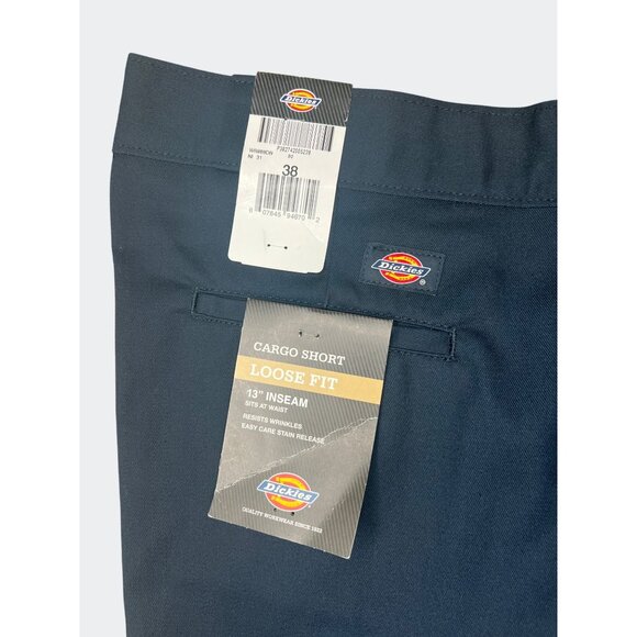 Dickies Mens Navy Blue Cargo Shorts Loose Fit For Casual Or Work Use Size 38 - Picture 14 of 14